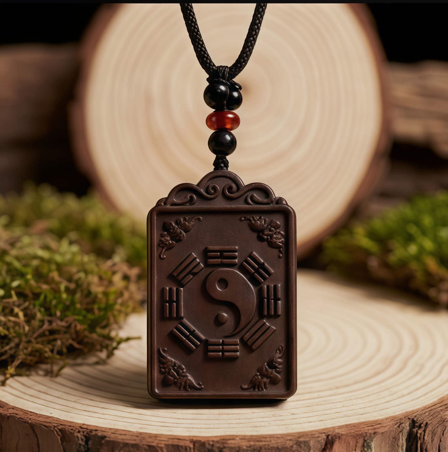 image (16) Black Dragon Eight Trigrams Cards——Attract Wealth, Ward Off Evil, and Ensure Health – Bild 1