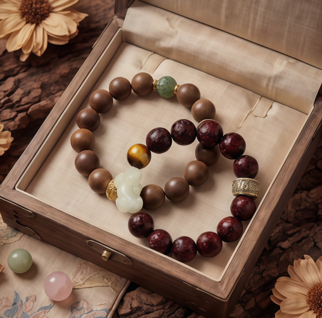 image - 2026-03-02T202118.963 Ancient Sandalwood Wealth Bracelet Set - Image 1